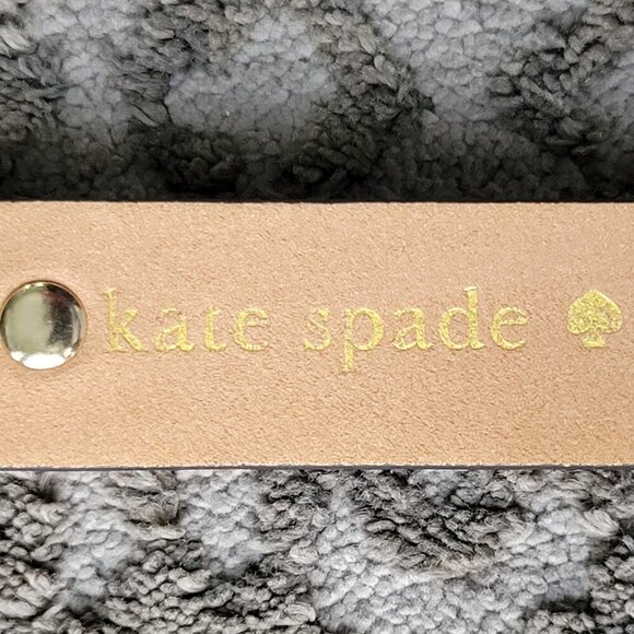 NWT-Kate Spade New York In The Loop Black Leather Belt-colored Embellishments - Picture 12 of 16